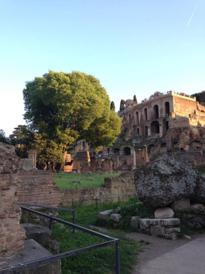 inside roman forum
