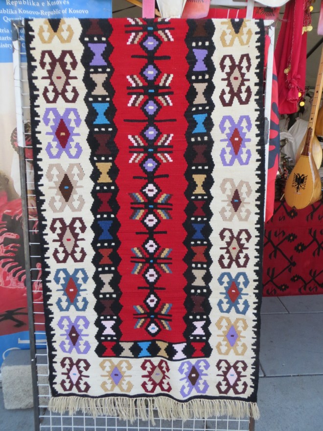 Albanian handmade wool rug