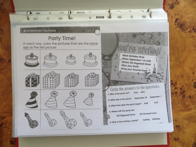 party worksheet