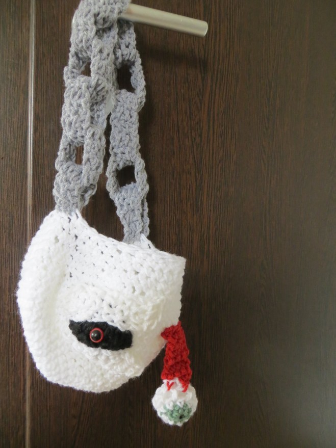 crochet trick or treat bag monster 2