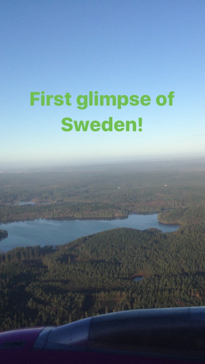 gothenburg sweden from plane